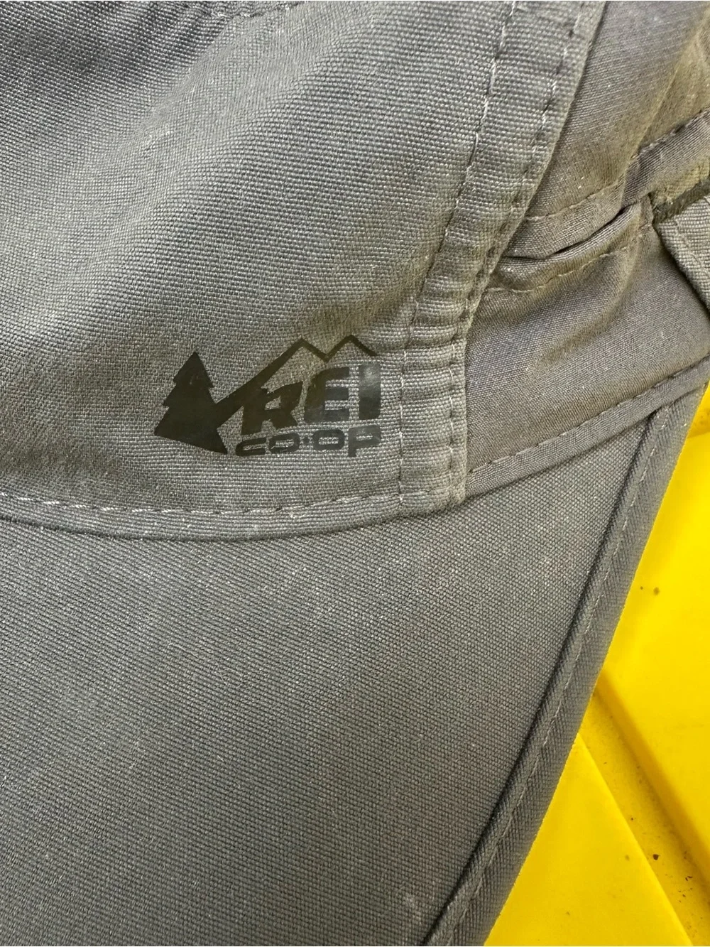 REI Co-Op Screeline Outdoor Cap UPF 50+ Sunglasses Loop Vented Gray Hiking Run